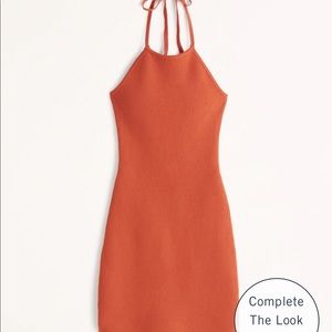 Halter Crochet Mini Dress